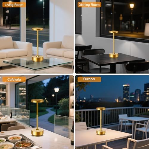 Rechargeable Cordless Table Lamp with 5000mAh Battery IP54 Waterproof LED - Image 2