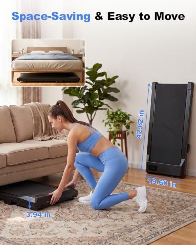 6% Incline 300 lbs Walking Pad Under Desk Treadmill - Image 5