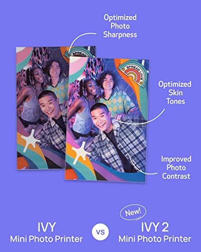 Canon Ivy 2 Mini Photo Printer, Print from Compatible iOS & Android Devices, Sticky-Back Prints, Blush Pink - Image 6