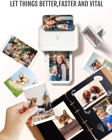 iDPRT CP4100 4x6 Photo Printer, Phone Printer (108 Sheets & 2 Cartridges) - Image 4