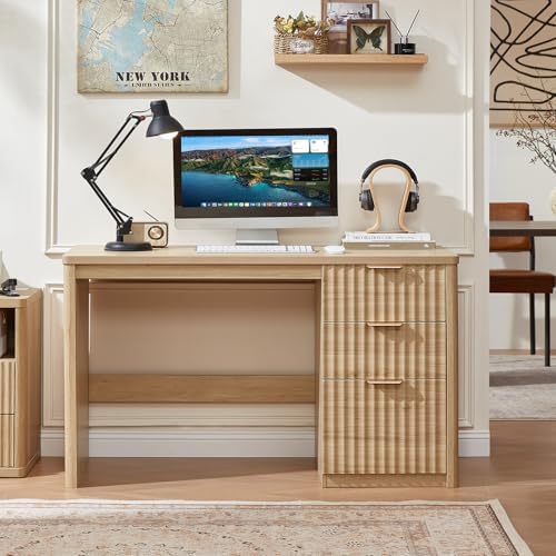 LEYAOYAO Office Desk 48" with 3 Drawers Storage File Cabinet - Image 4