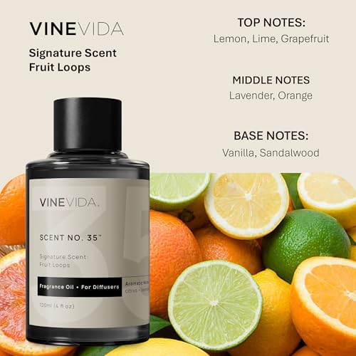 VINEVIDA [4 Fl Oz] Fruit Loops Fragrance Oil for Cold Air Diffusers, Essential Oils for Diffuser Oil Refill & Air Freshener Room Spray - Image 2