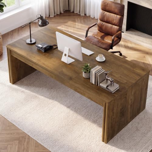 Tribesigns 79" Large Executive Desk with Wide Tabletop for Home Office - Image 3