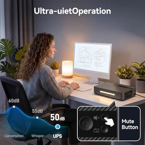 GOLDENMATE 1500VA/1000W Lithium UPS Battery Backup & Surge Protector, Gray - Image 6