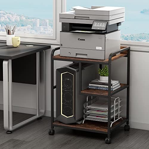 Fannova Large Printer Stand with PC Tower Shelf for Home Office Storage by Fannova