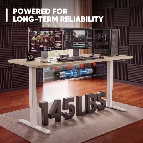 Furmax 48 Inches Electric Height Adjustable Standing Desk Home Office Desk - Image 4