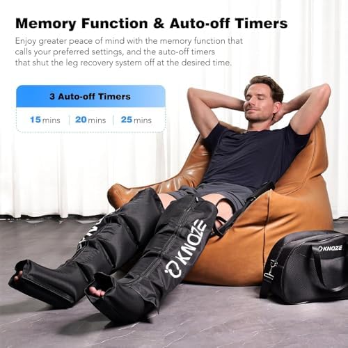 KNQZE Air Compression Recovery System, Foot and Full Leg Recovery Boots with Dynamic Pressure for Fast Therapy, Professional Device for Circulation and Pain Relief - Image 6