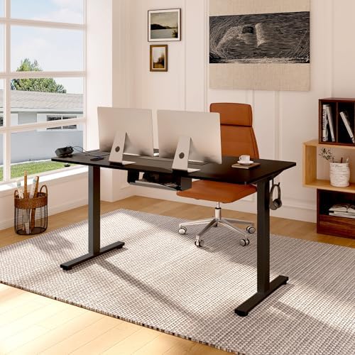 FLEXISPOT EN2 60"x24" Standing Desk with Power Strip Bundle, Black - Image 2