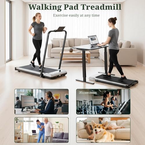 Walking Pad Under Desk, 3 in 1 Portable Treadmills for Home Small Space - Image 3