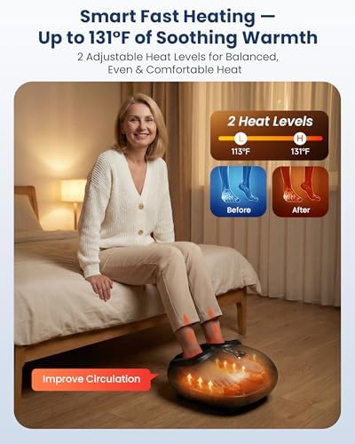 COMFIER 2026 Shiatsu Foot Massager with Heat, FSA Eligible Items Only List - Image 4