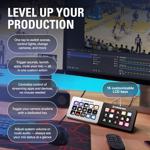 Elgato Stream Deck MK.2 Studio Controller, 15 Macro Keys - Image 3