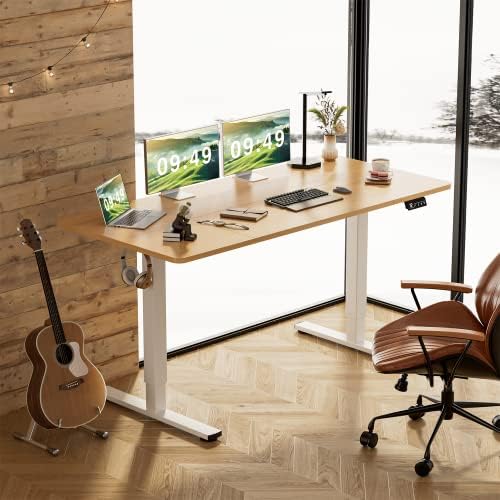 Furmax 63 Inches Electric Height Adjustable Standing Desk Home Office Desk - Image 4