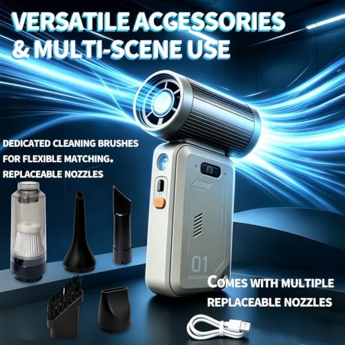 Compressed Air Duster Rechargeable Cordless with Stepless Speed - Image 3