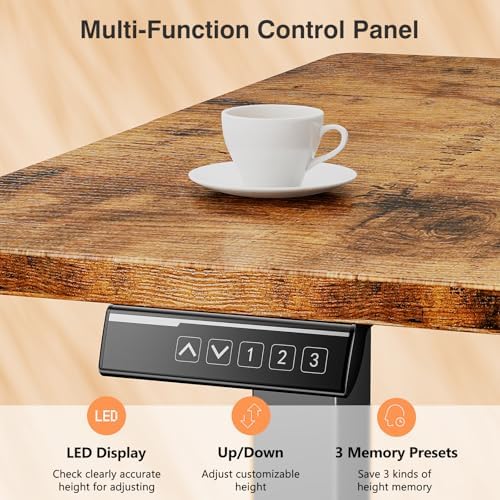 Sweetcrispy Electric Standing Desk, Computer Desk, 48x24 Inch - Image 5