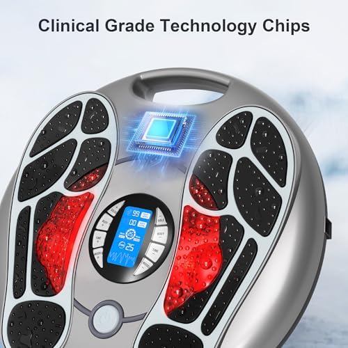 Foot Massager for Neuropathy, EMS TENS Foot Stimulator for Circulation and Pain Relief, TENS Unit Muscle Stimulator with 4 Electrode Pads, FSA Eligible Items Only List HSA, Fits Up to 11" - Image 6