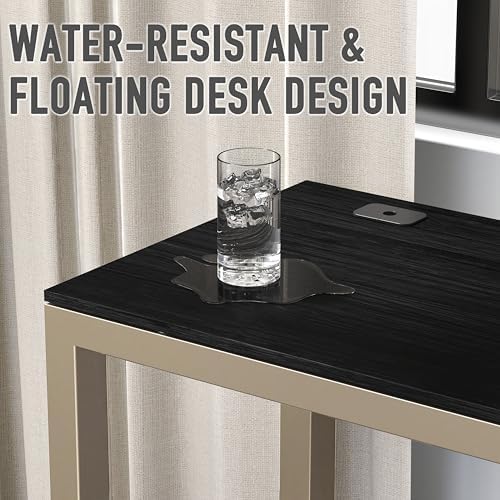 SHW 55-Inch Commercial-Grade Office Computer Desk, Espresso - Image 5