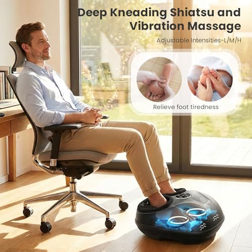 Shiatsu Foot Massager with Heat, FSA Eligible HSA, Deep Kneading Neuropathy - Image 3