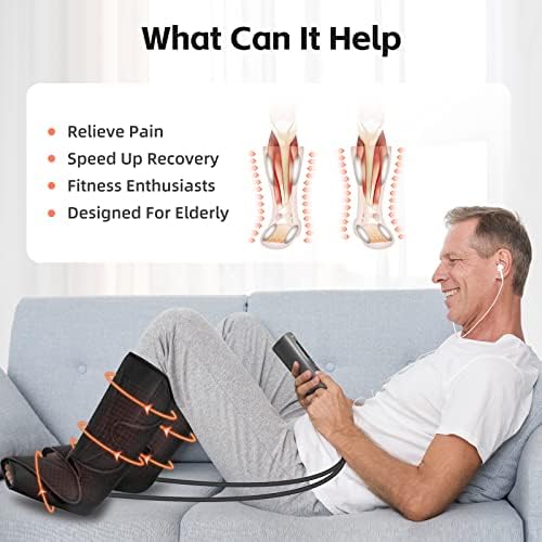 SHINE WELL Air Compression Leg Massager with Heat for Circulation FSA-HSA - Image 3