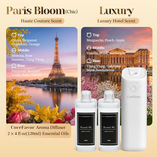 Ultrasonic Aroma Diffuser with 2x120ml Essential Oil - Image 2