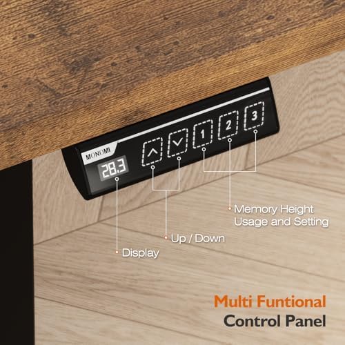 Monomi 59"x24"Electric Standing Desk Adjustable Height Computer Desk - Image 3