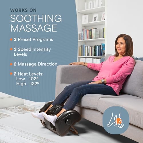 Lifepro RelaxaTilt Shiatsu Foot Massager Electric Therapy Device - Image 3