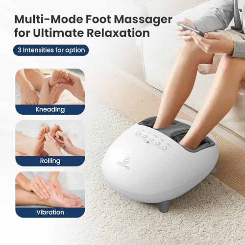COMFIER Shiatsu Foot Massager with Heat, Kneading and Vibration Heated Foot Feet Massager for Neuropathy Plantar Fasciitis - Image 2