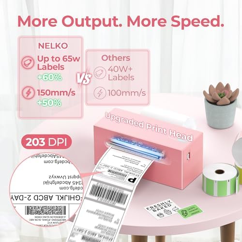 Nelko Bluetooth Thermal Shipping Label Printer, 4x6 Thermal Label Printer - Image 2