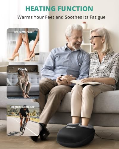 Medcursor Foot Massager with Heat, 2026 Upgraded Shiatsu Foot Massagers for Delivers Pain Relief, Tired, Plantar Fasciitis, Adjustable Air Pressure, Fits Up to 13" - Image 6