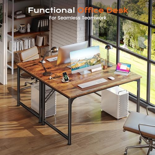 PRAISUN 40 X 24 Inch Deeper Desk with Power Outlets - Image 7