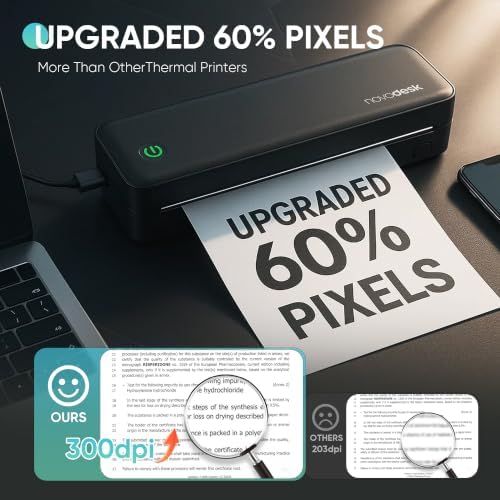Portable Thermal Printer for Travel, Wireless Bluetooth Inkless - Image 5