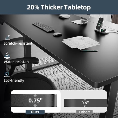 60 x 30 Inch Electric Standing Desk with Flip-Top Cable Management - Image 5