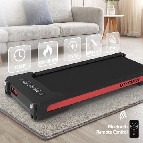 GOYOUTH 2.25HP Walking Pad, Quiet Under Desk Treadmill for Office, 300 LBS - Image 2