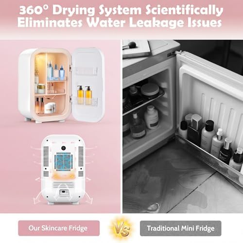Kikihouse 22L Mini Skincare Fridge, Small Personal Makeup Refrigerator - Image 5