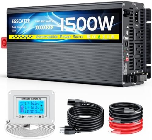 1500W Sump Pump Battery Backup System for Basement Power Outages by EGSCATEE