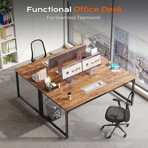 PRAISUN 63 X 29.5 Inch Computer Desk with Deeper Desktop - Image 4