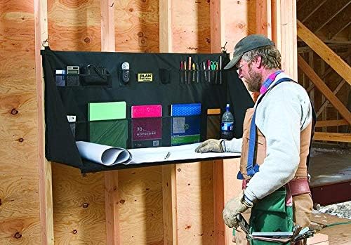 PRO WS3800 Portable Standing Desk, Workbench, Station, Storage for Jobsite, Garage, Office, Shop, Hanging Work Surface, Black - Image 2