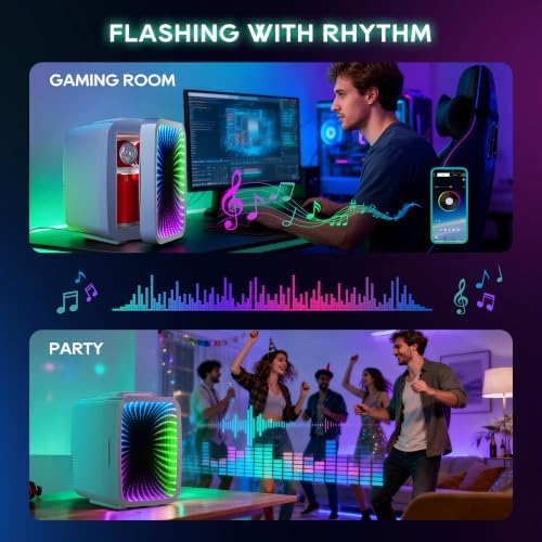 BEICHEN Mini Fridge 4L/6 Can With APP Light Controller for Gaming Room - Image 3