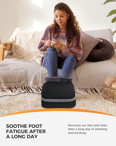 CooCoCo FSA Eligible Heated Foot Massager & Foot Warmer, Gifts for Mom Dad - Image 6