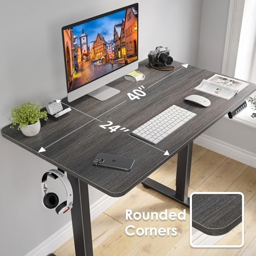 STARY Electric Standing Desk Adjustable Height Sit Stand Home Office Desk with Splice Board - Image 4