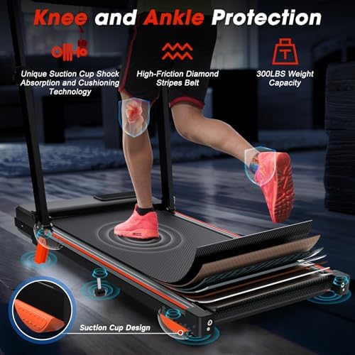 Walking Pad Treadmill with Handle Bar & Incline, Desk Workstation 8MPH - Image 6