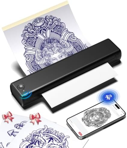 Phomemo M08F Tattoo Stencil Printer, Bluetooth, Wireless, Thermal, Portable by Phomemo
