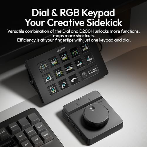 ULANZI D100H Wireless Video Editing Keyboard with Dial Knob - Image 5