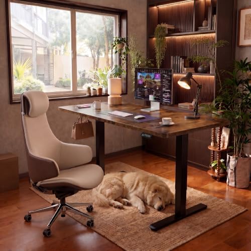 Furmax 55 Inches Electric Height Adjustable Standing Desk Home Office Desk - Image 2