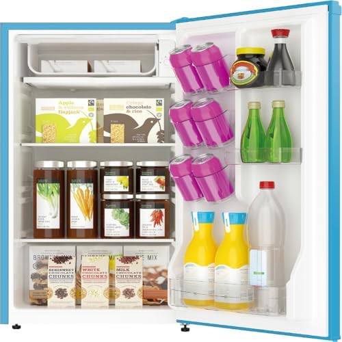 ARCTIC CHEF Mini Refrigerator-Freezer Compartment-Adjustable Thermostat Control-Reversible Doors-Ideal for Dorm, Office, RV, Garage, Apartment-BLUE, 3.2 CU.FT - Image 5