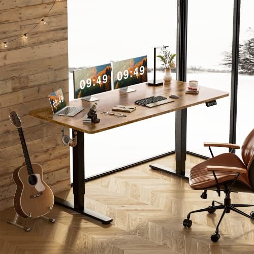 Furmax 63 Inches Electric Height Adjustable Standing Desk Home Office Desk - Image 4