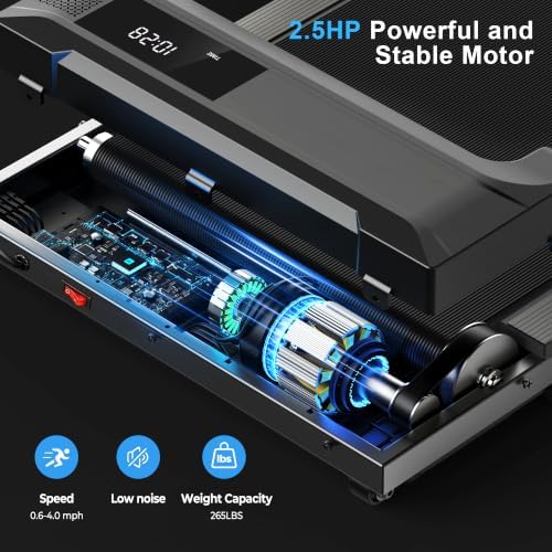 Walking Pad Treadmill for Home - Under Desk Treadmills Mini Portable Walking Running Machine Slim Compact Small Lightweight - Image 2