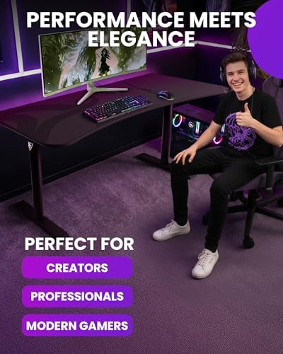 Arozzi Arena Ultrawide Curved Gaming Desk Dark Grey - Image 5