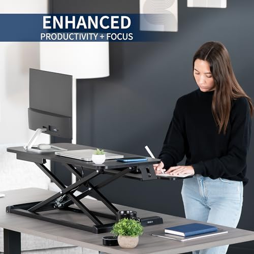 VIVO Black 32 in Standing Desk Converter, DESK-V000K - Image 4