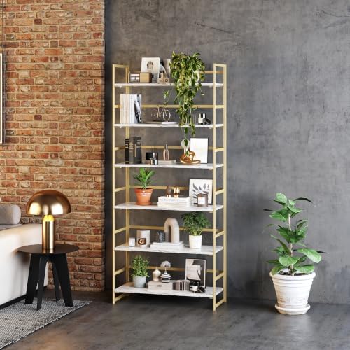 BHG Vintage Multifunctional Folding Bookshelf, No-Assembly Plant Stand Storage Rack Shelves for Home Office - Image 5