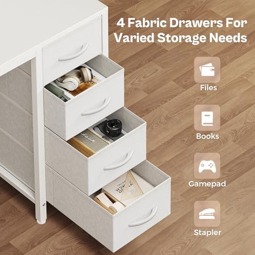 Huuger 47 inch Computer Desk with Power Outlets & 4 Drawers - Image 6